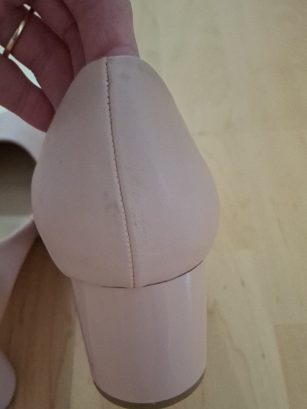 Matt & Nat Women's Blush Pink Pumps With Cylinder Block Heel Sz 9 - Picture 4 of 12